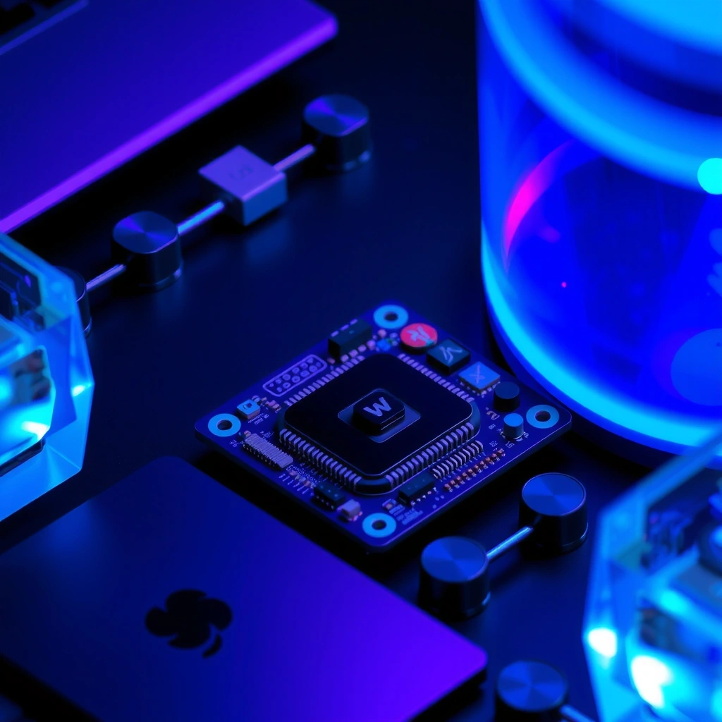 Abstract deep blue and purple geometric background