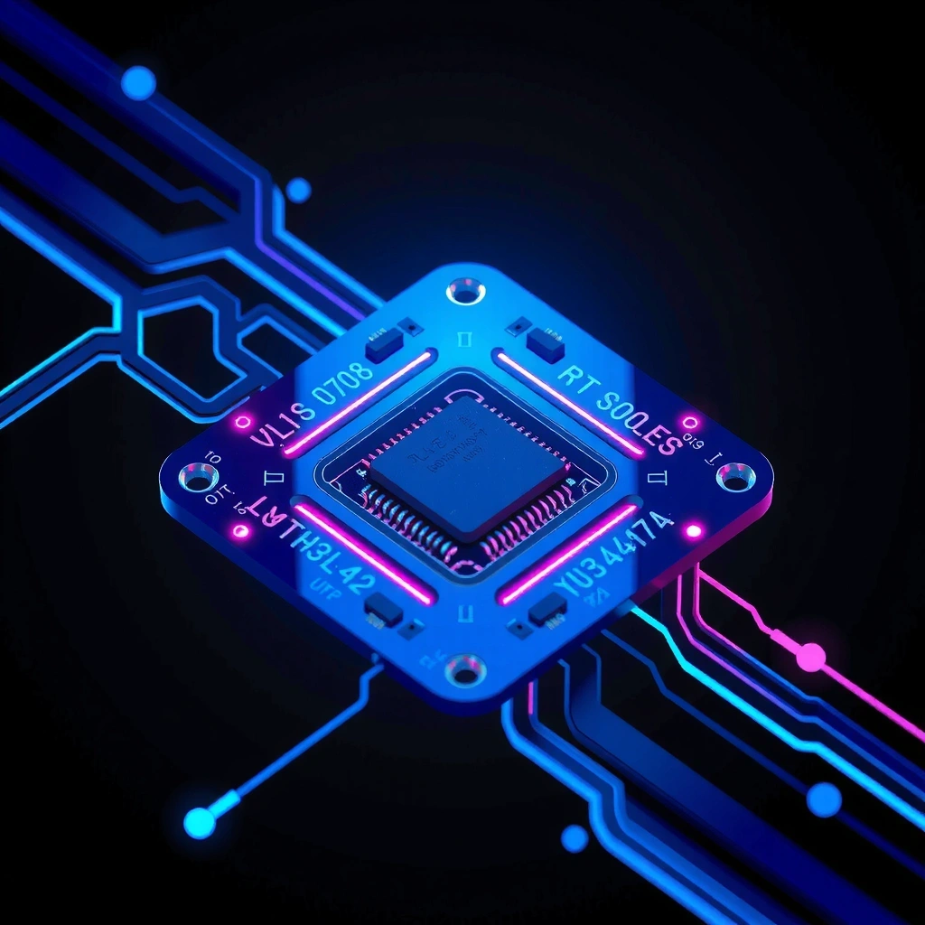 Deep space geometric grid background